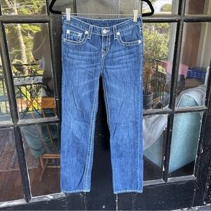True Religion - Girls Big T Straight Denim Jeans - Size 12
